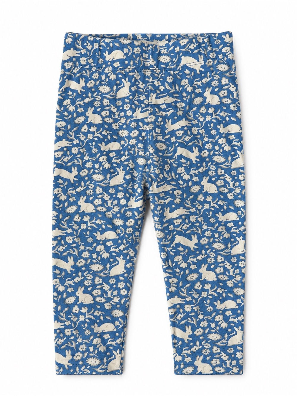 Baby Boden Blue Bunny Print Legging